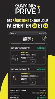 Gaming Privé android App screenshot 1